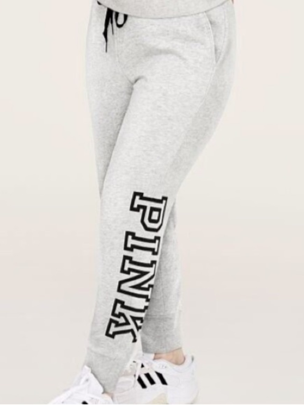 Victoria’s Secret PINK Heather Grey Fleece Joggers Size XL Loungewear Women’s